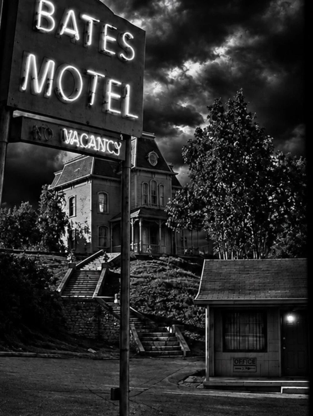 Bates Motel Horror Dark Gothic Framed Home Decor Horror Series Serial Killer